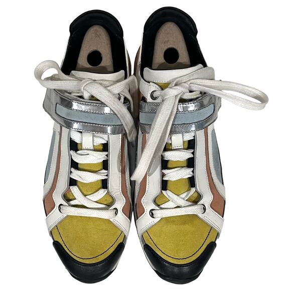 Pierre Hardy Women’s Street Life Sneakers Suede Trainers Low-Top SZ 39 US 9 - Picture 5 of 11